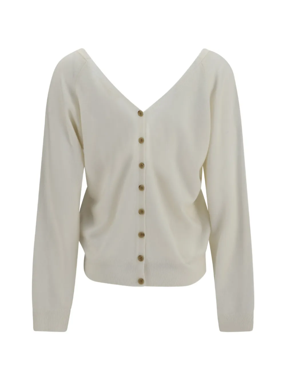 Lisa Yang Jiani vest met V-hals Wit