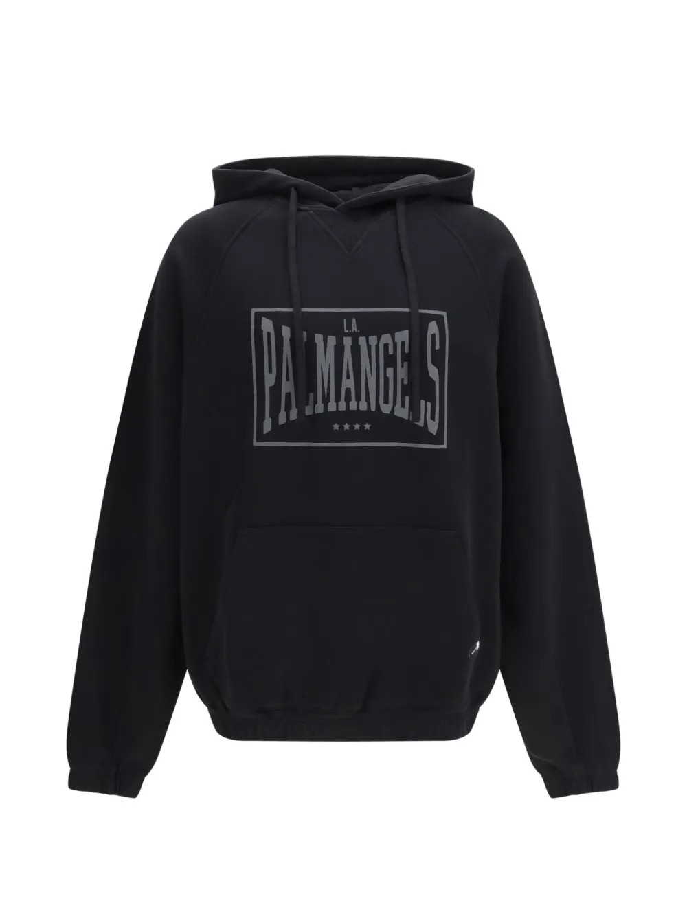 Palm Angels logo-print loose-fit hoodie - Schwarz
