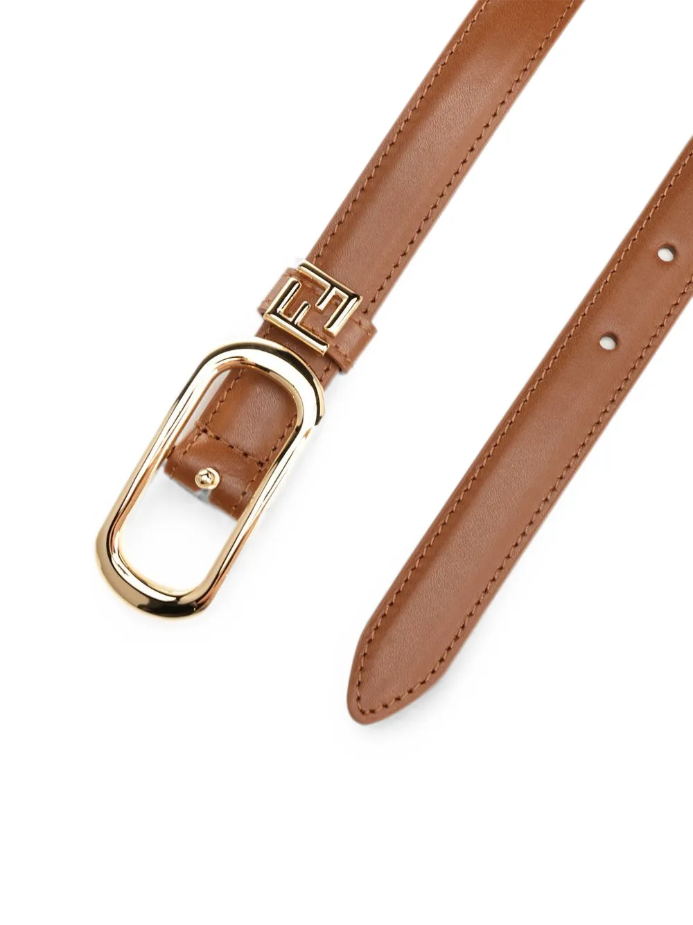 FENDI Leren riem Bruin