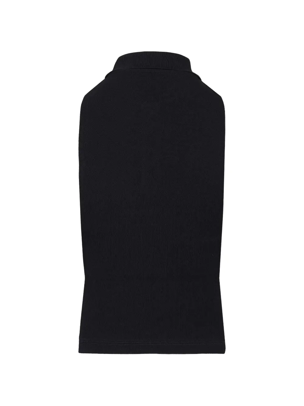 Miu Mouwloos poloshirt met geborduurd logo Blauw