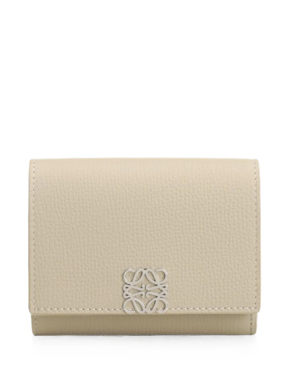LOEWE Anagram trifold leather wallet - Toni neutri