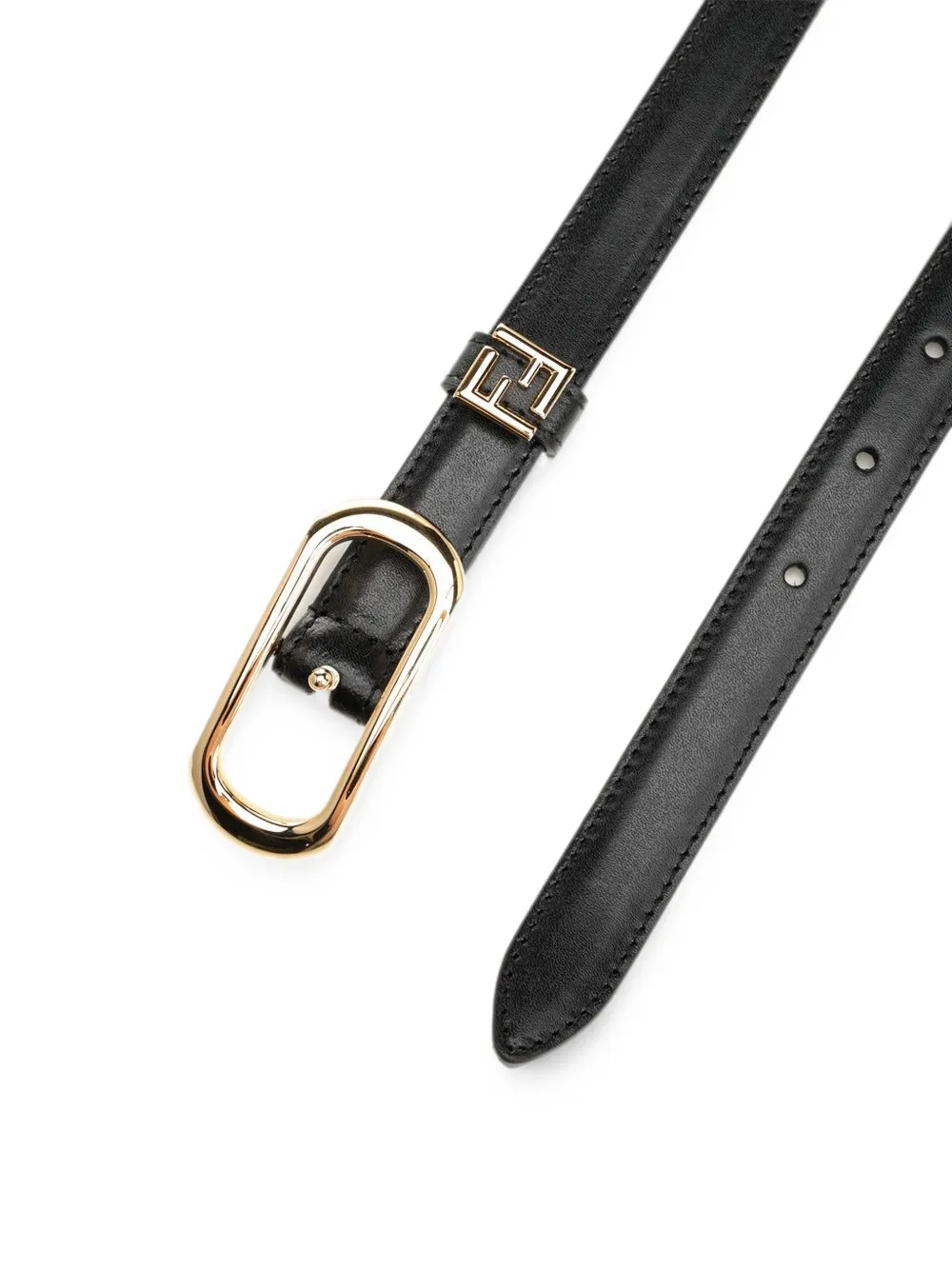 FENDI FF Belt in Black, view 2