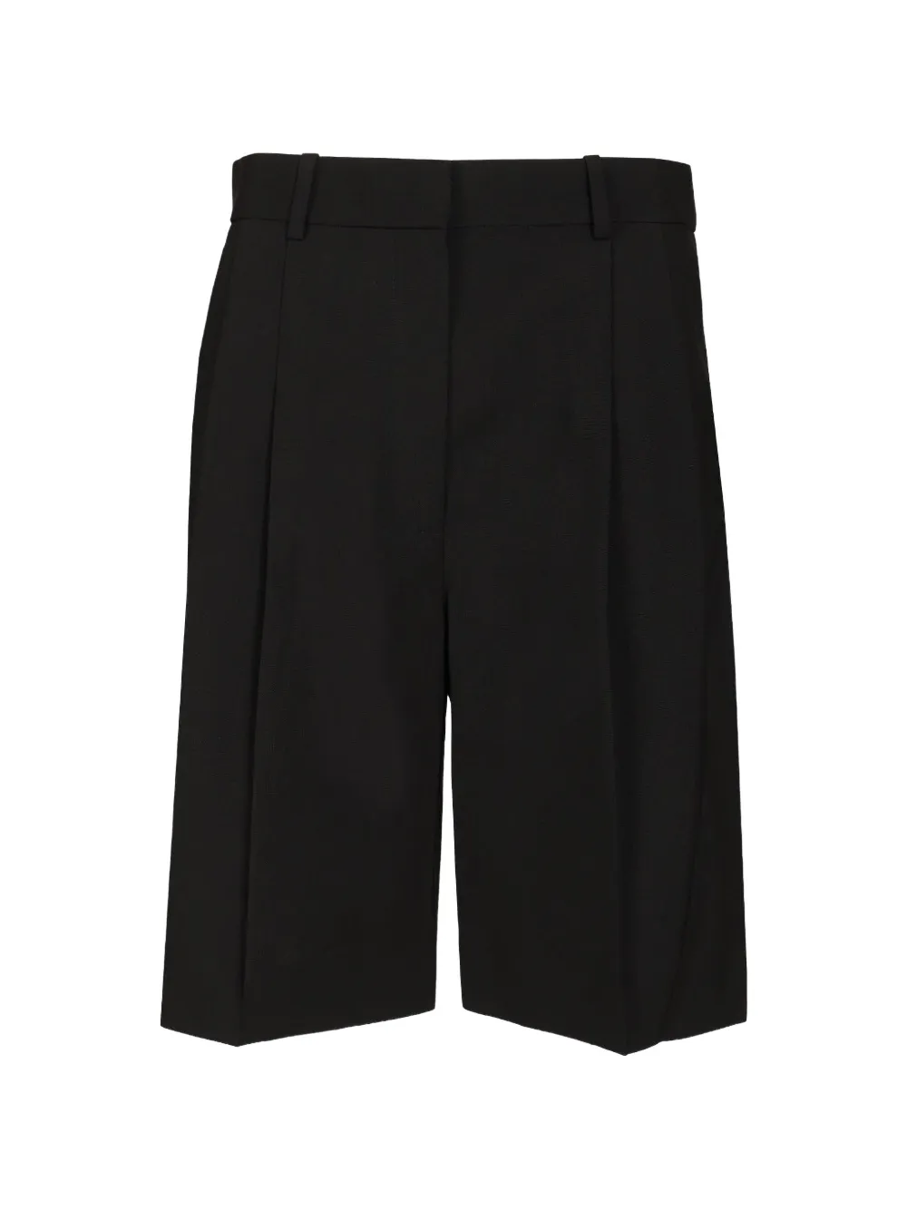 KHAITE Auggie virgin-wool shorts - Nero