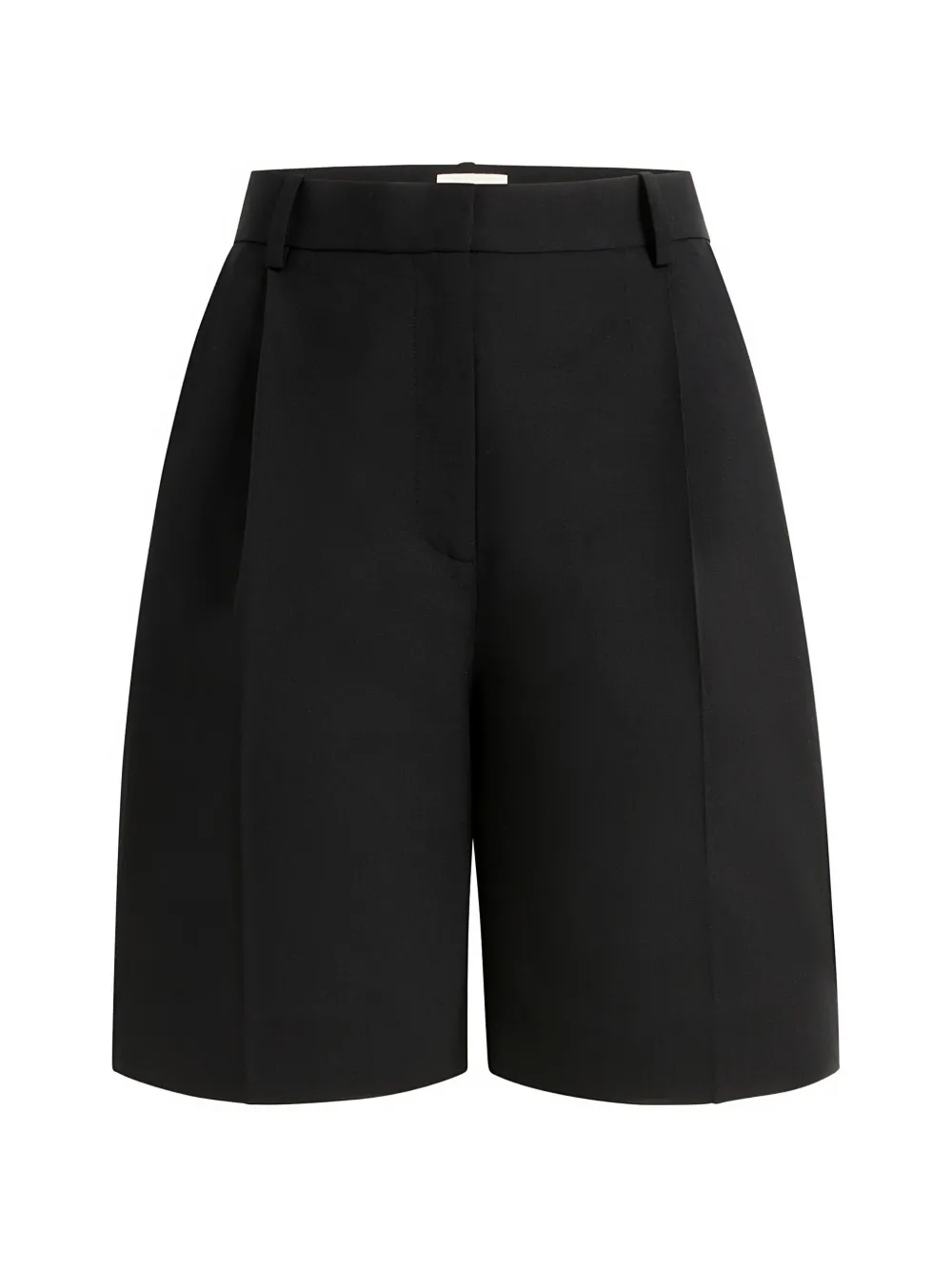 KHAITE Auggie virgin-wool shorts - Nero