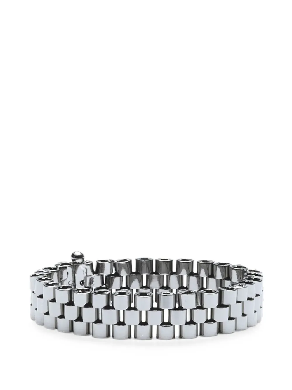 Sharra Pagano On Time link-chain bracelet - Grey