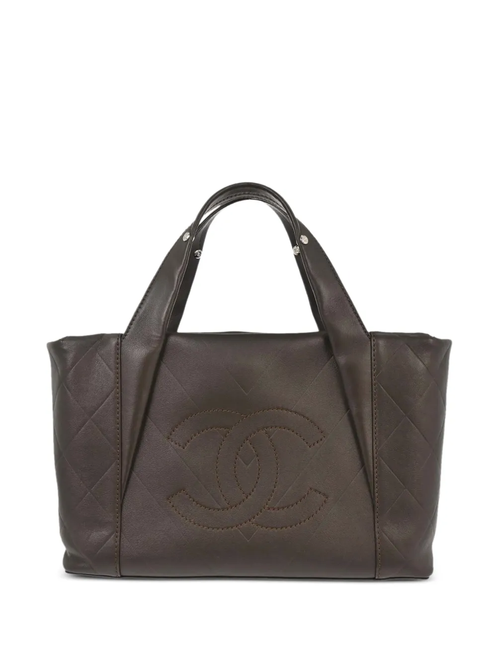 CHANEL Pre-Owned 2007 Chevron tote bag - Brown
