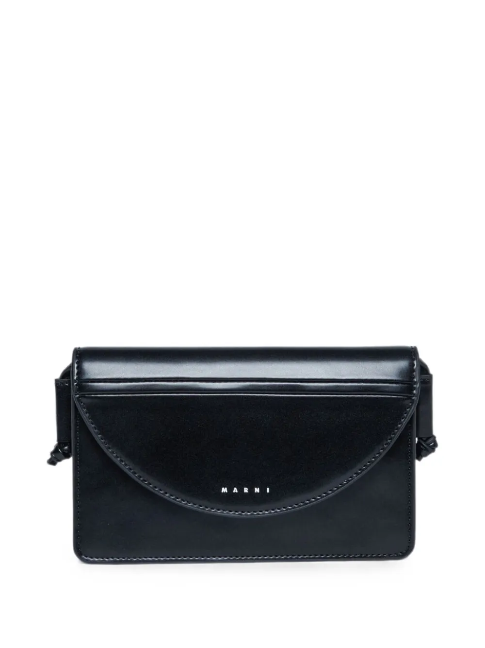 Marni Kids logo-print shoulder bag - Nero