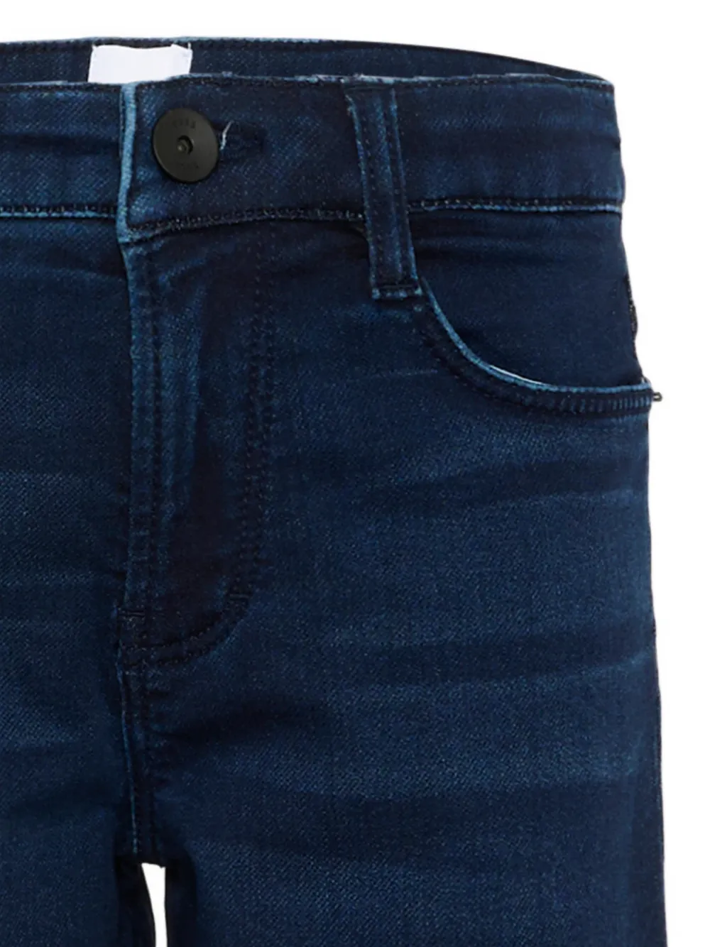 BOSS Kidswear Spijkershorts met logopatch Blauw