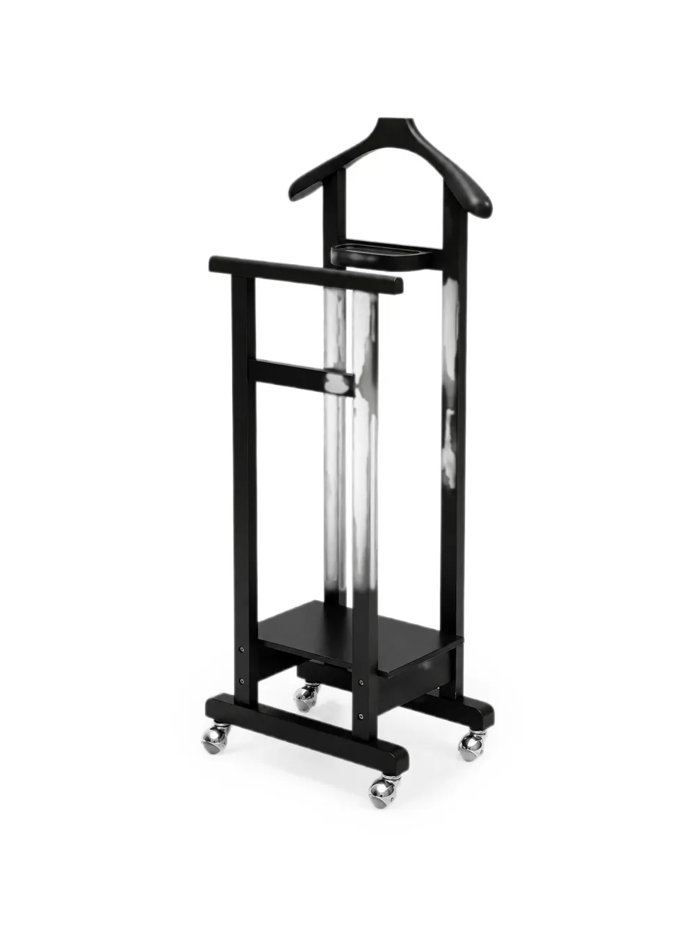CU I SEEYOU wooden valet stand - Nero