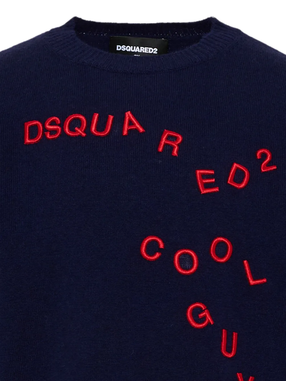 DSQUARED2 KIDS Trui met geborduurde logo-patch Blauw