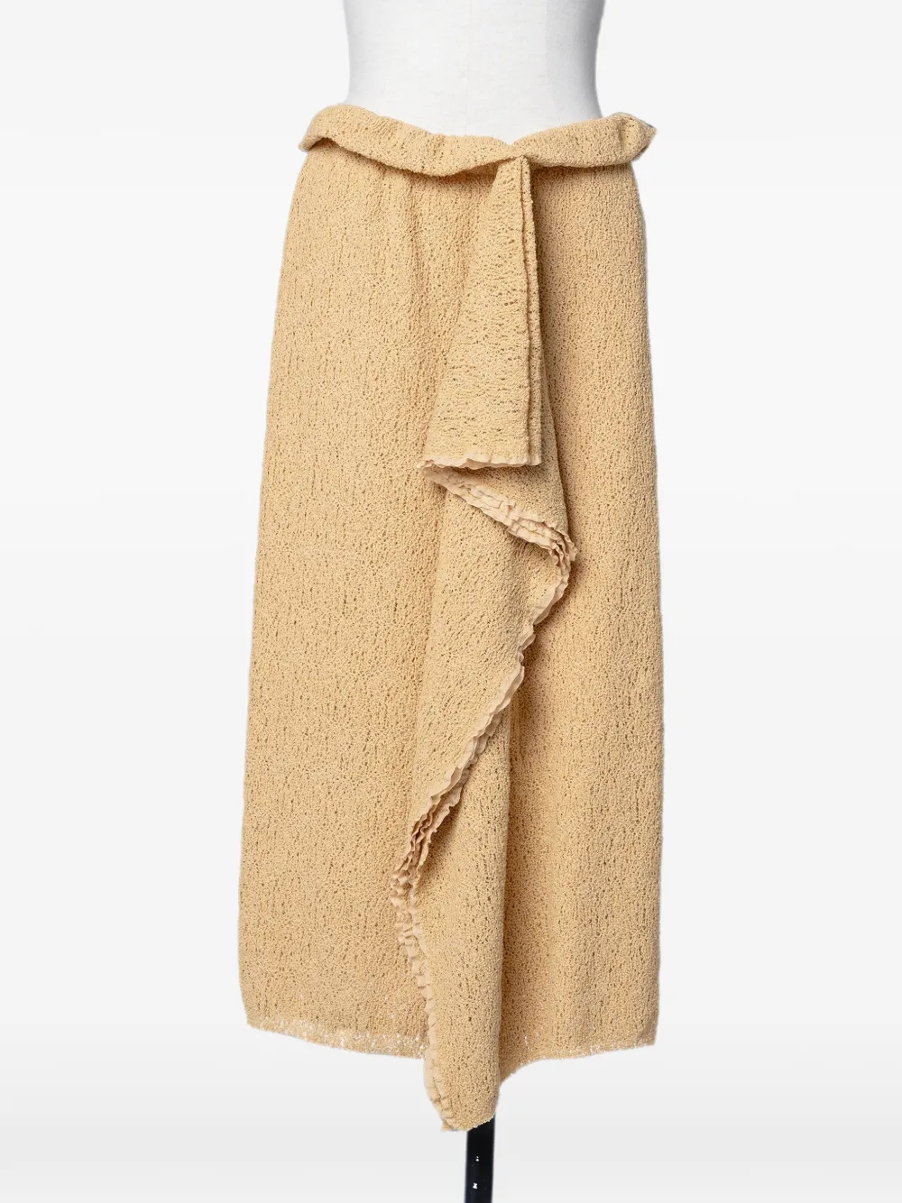 Muller Of Yoshiokubo ruffled midi skirt - Giallo