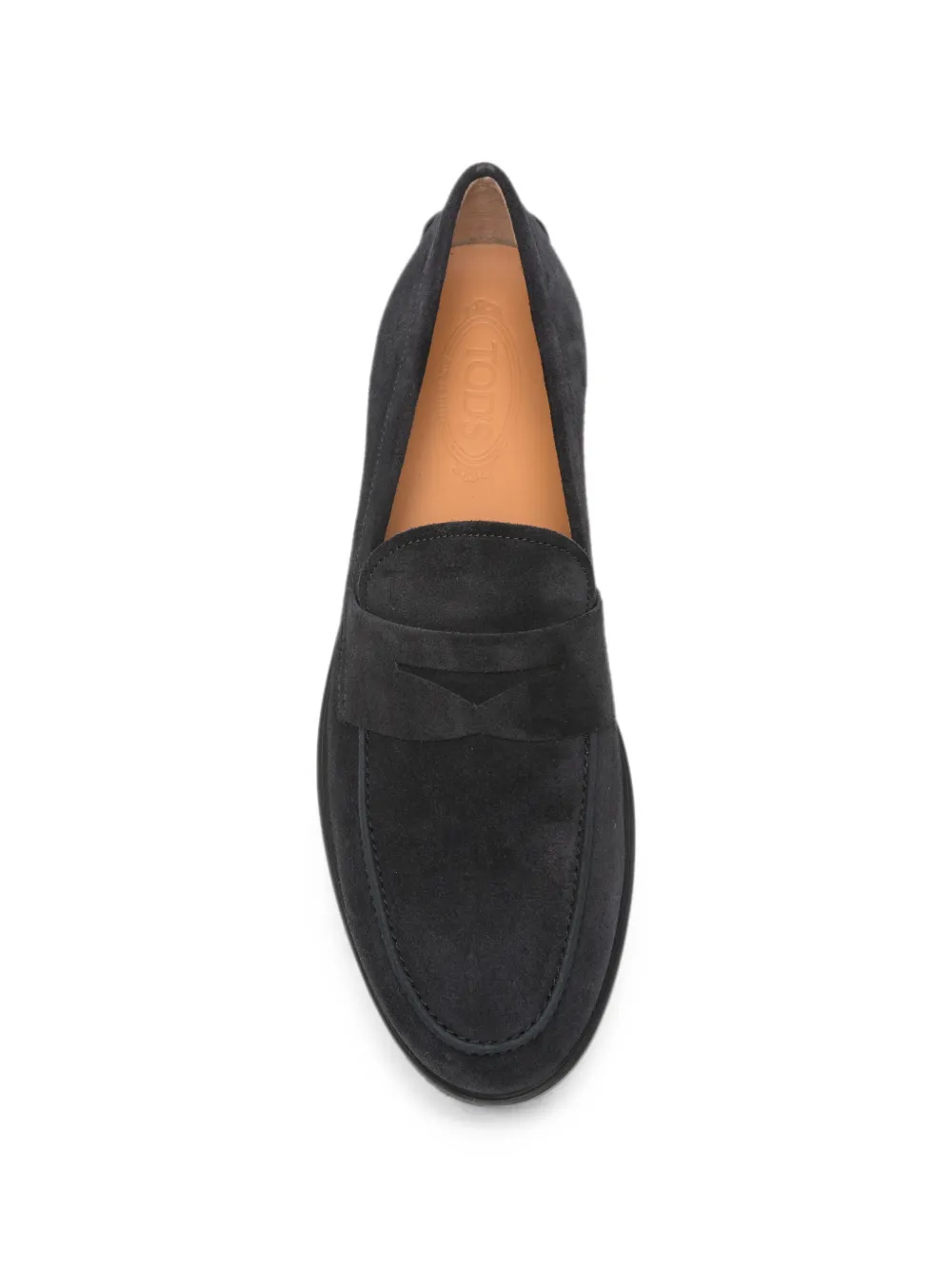 Tod's suede penny loafers Blauw