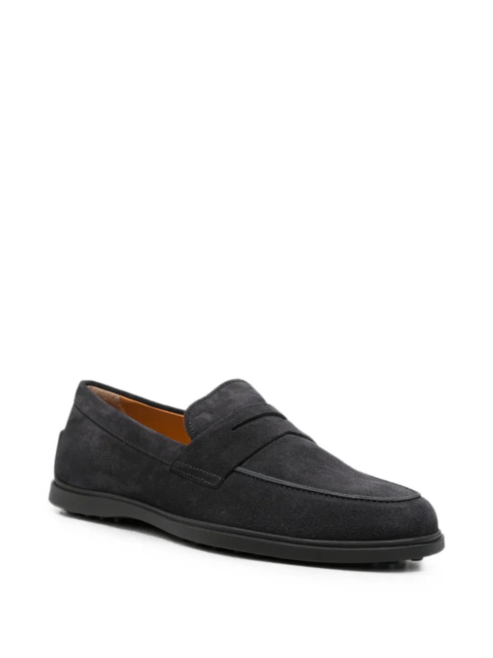 Tod's suede penny loafers Blauw