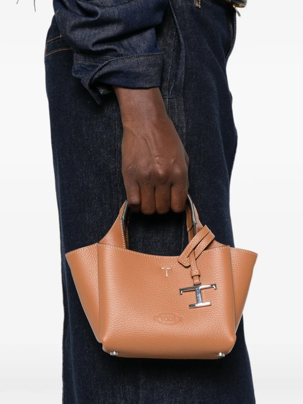 Tod's T Timeless mini-shopper Bruin