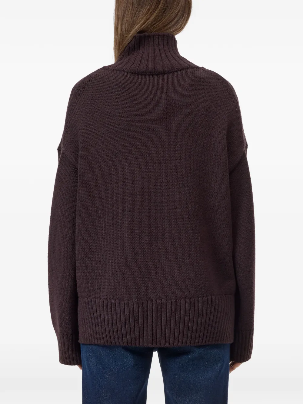 Closed high-neck rib-trimmed sweater Bruin
