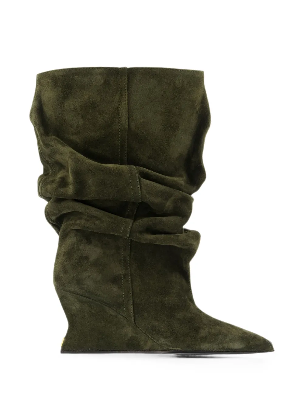 Balmain wedge ankle boots - Green