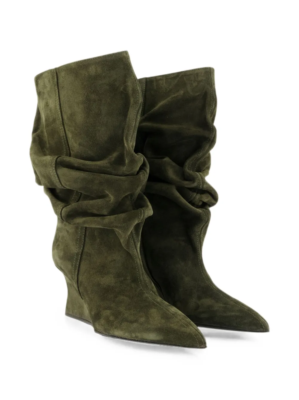 Balmain wedge ankle boots Groen