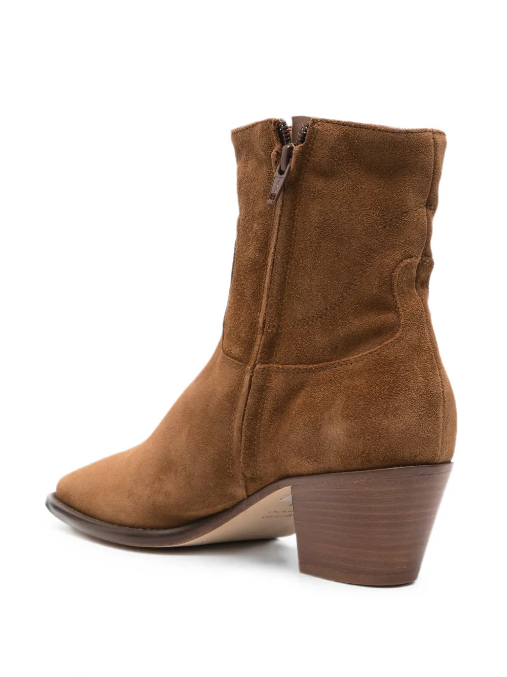 Anna F. pointed-toe zip-fastening boots Bruin