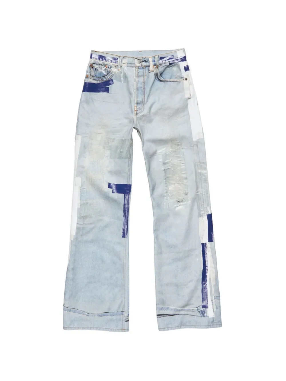 Acne Studios 1996M Jeans mit Trompe-l'oeil-Muster - Blau