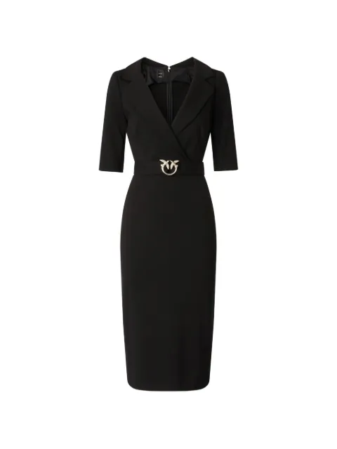 PINKO V- neck midi dress