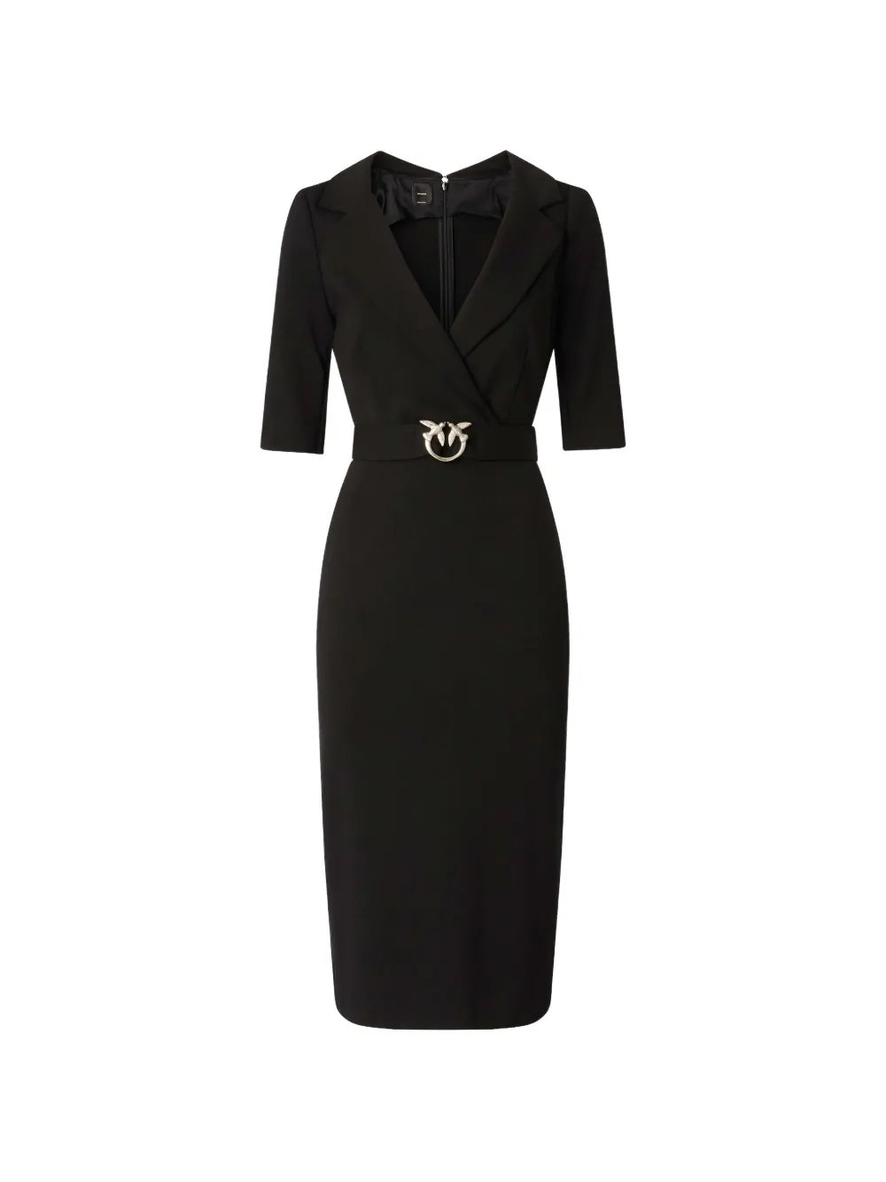 PINKO Midi-jurk met V-hals Zwart