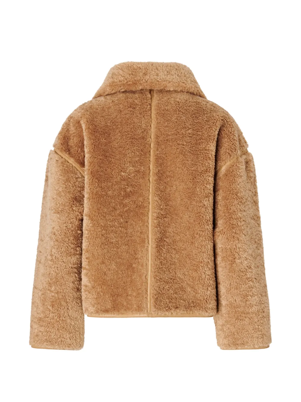 PINKO Bomberjack van imitatie lamswol Beige
