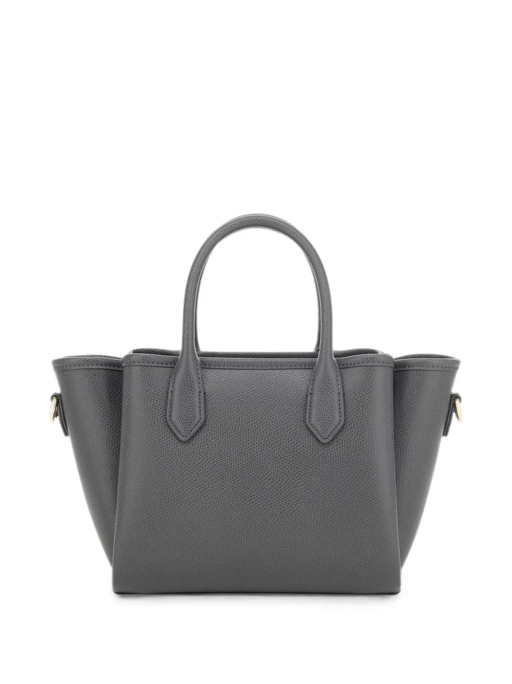 Emporio Armani Medium bewerkte shopper met logoplakkaat Grijs