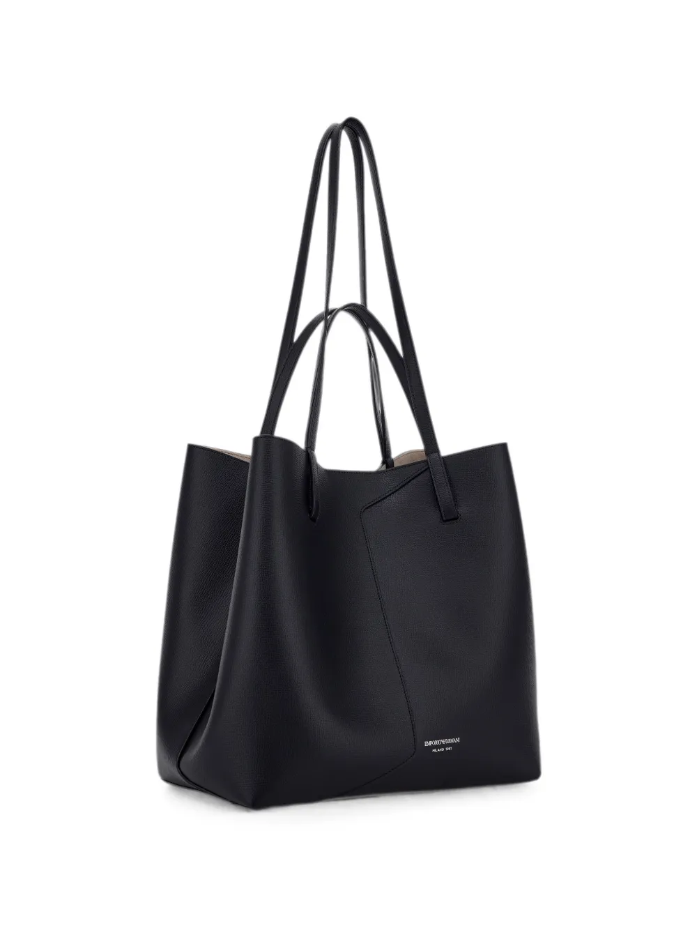 Emporio Armani Borsa tote con logo 1981 - Nero
