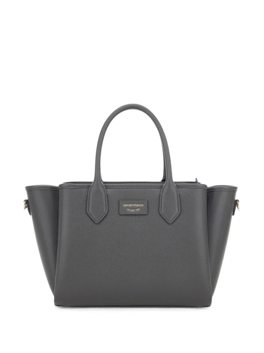 Emporio Armani Borsa tote con applicazione logo - Grigio