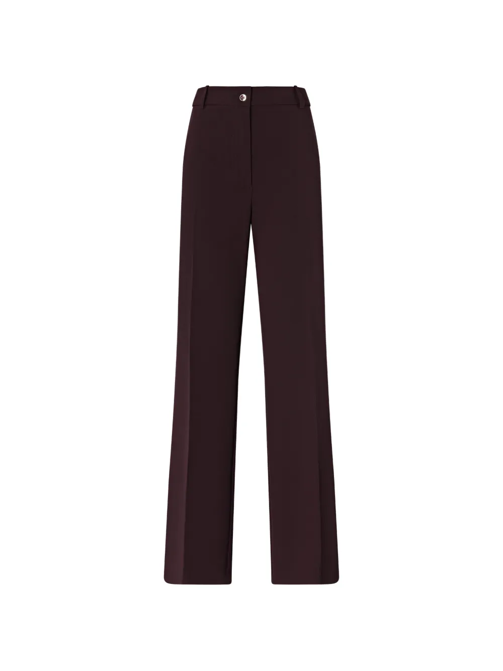 PINKO pressed-crease wide-leg trousers - Marrone