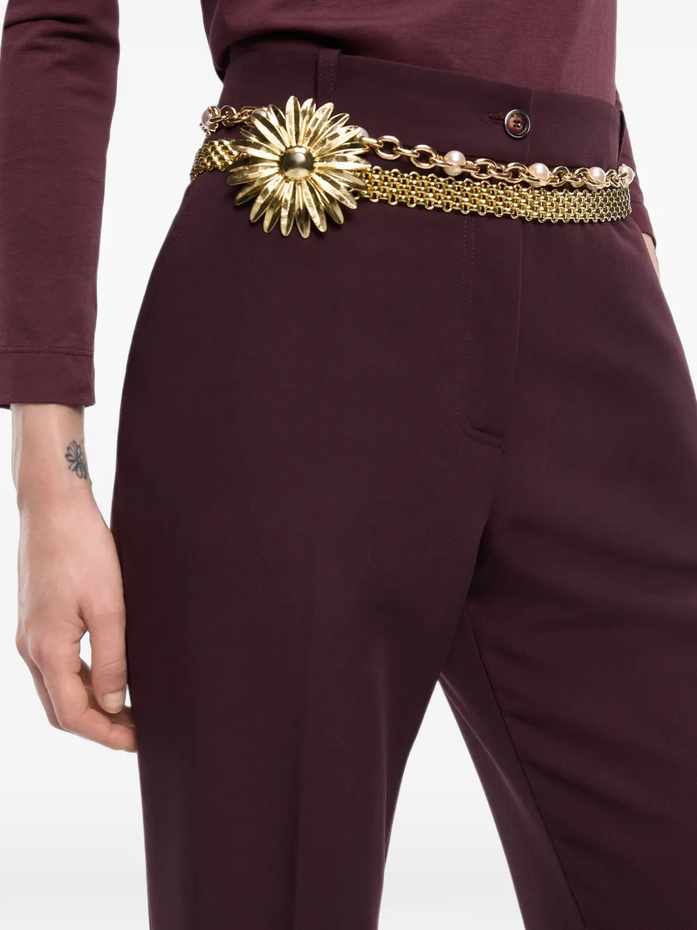 PINKO Geplooide broek Bruin