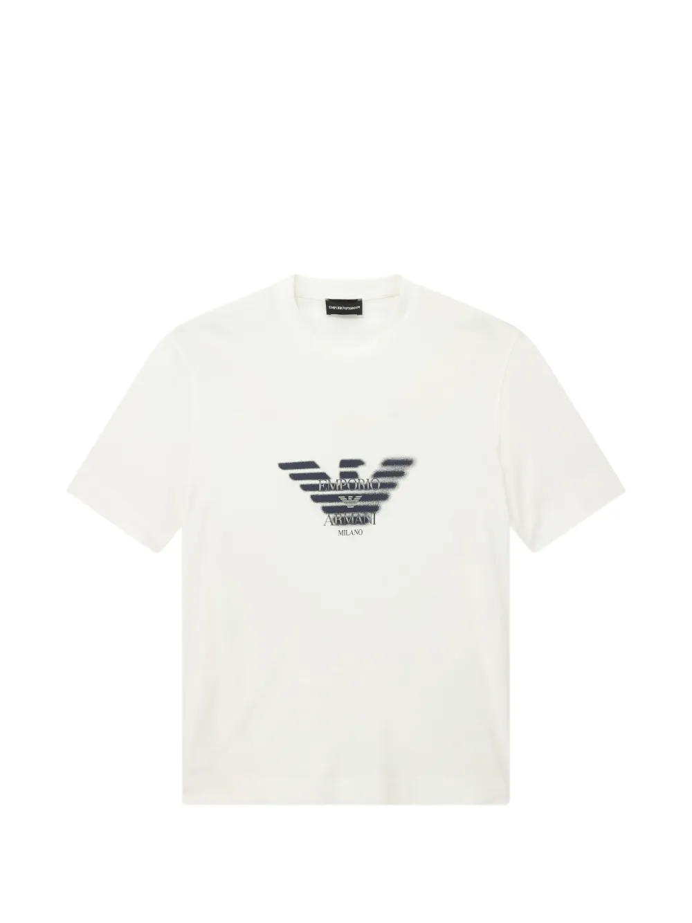 Emporio Armani logo-print short-sleeve T-shirt - Bianco