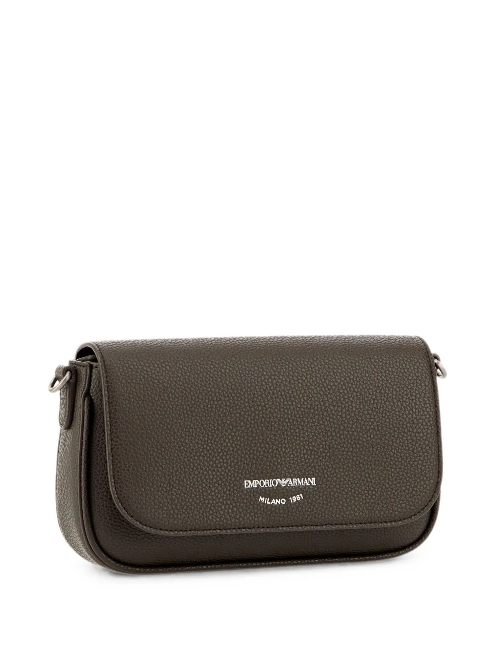 Emporio Armani Crossbodytas met logoprint en bewerkt effect Bruin