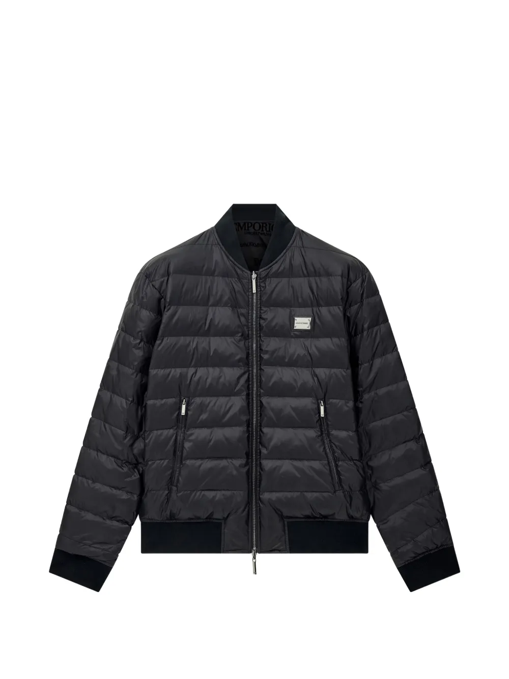 Emporio Armani Omkeerbaar jack Zwart