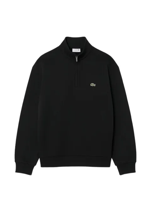 Lacoste half-zip logo-patch sweater