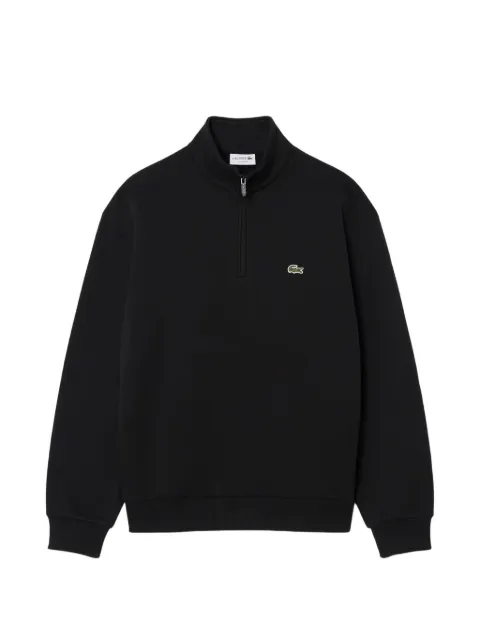 Lacoste half-zip logo-patch sweater