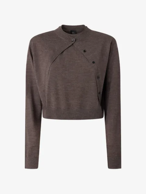 PINKO pull asymétrique à boutonnière