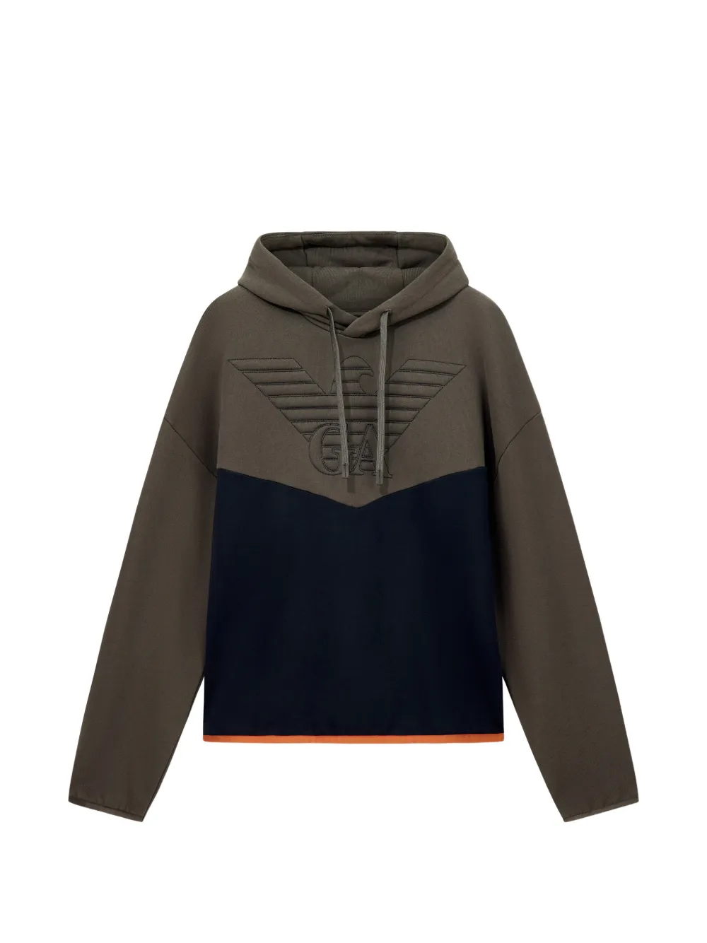 Emporio Armani Felpa con ricamo - Verde