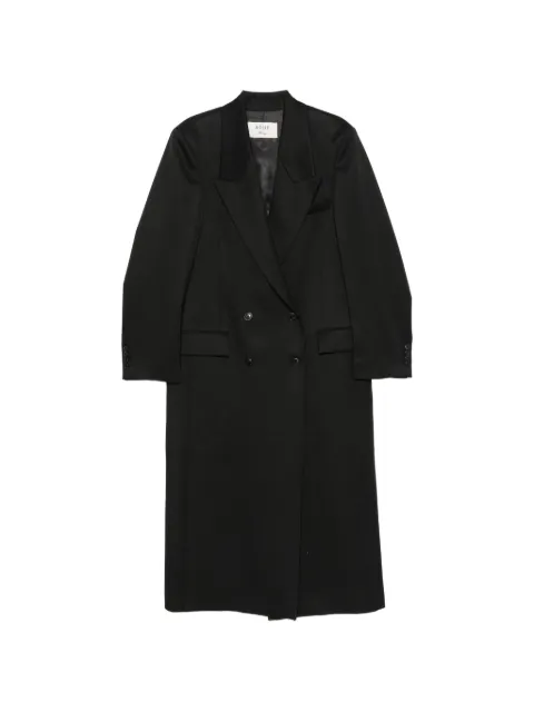 Róhe double-breasted peaked-lapel coat