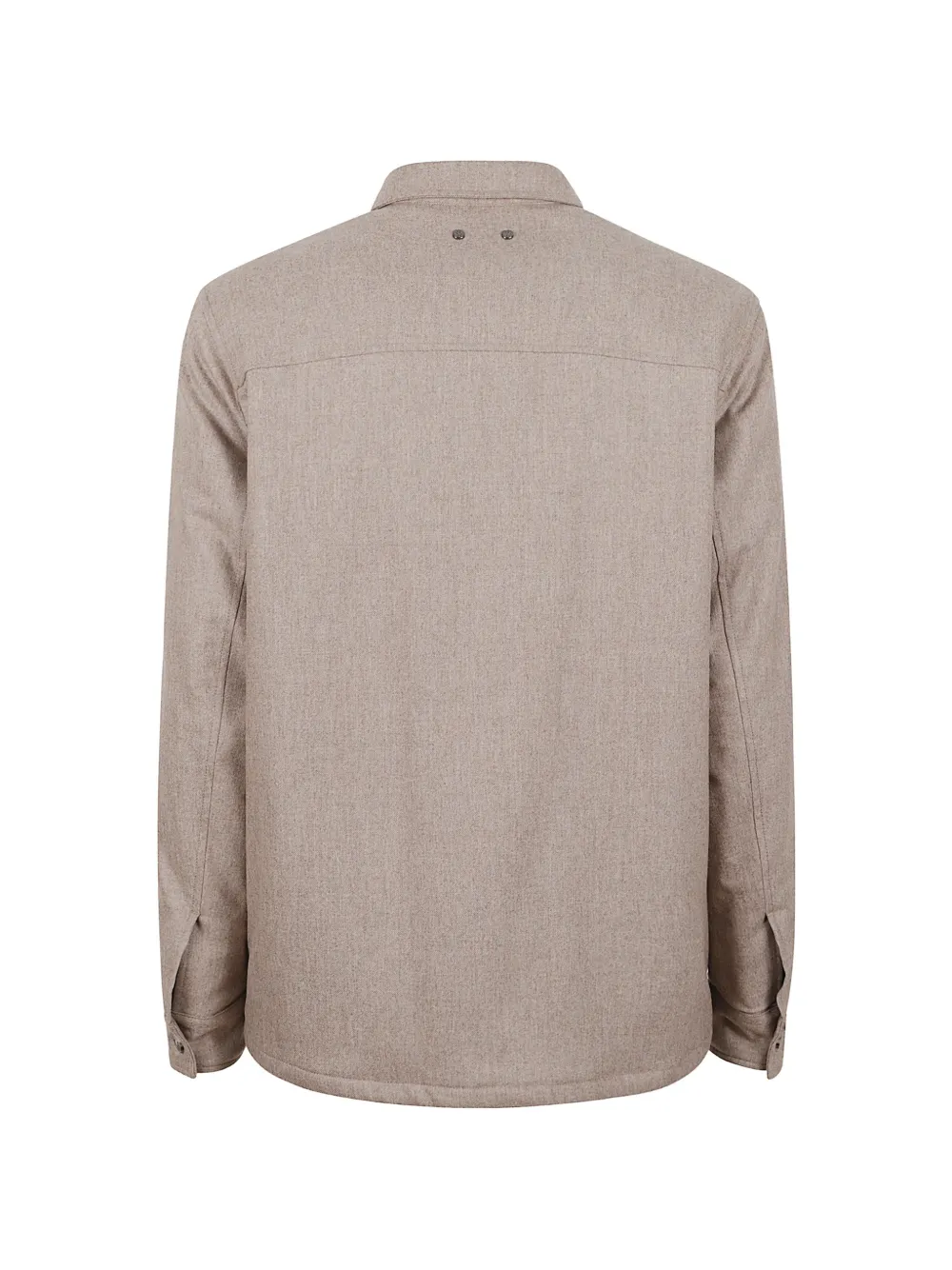 Jacob Cohën Barberis Canonico overshirt met button-downkraag en klepzak Beige