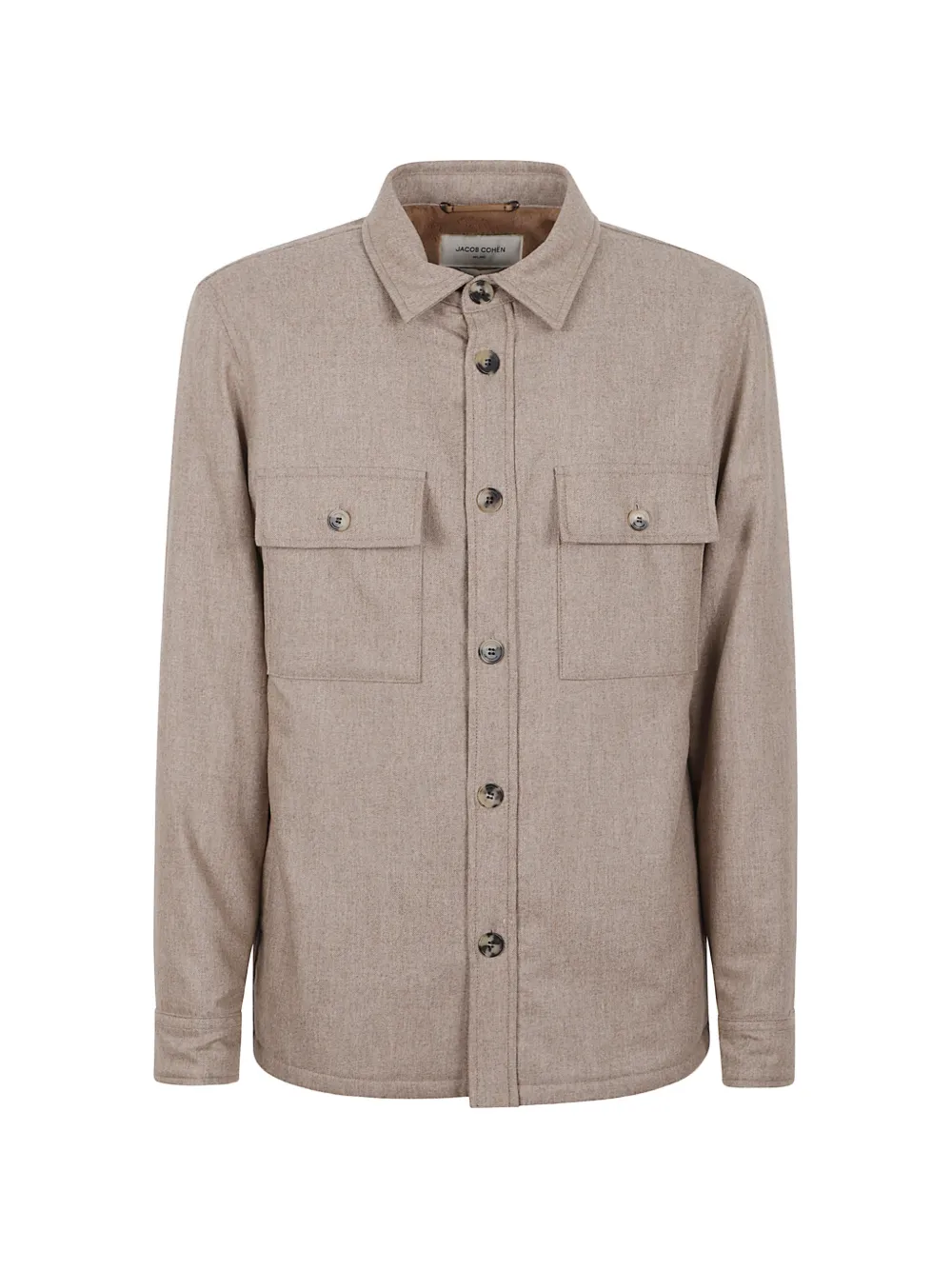 Jacob Cohën Barberis Canonico button-down flap-pocket overshirt - Toni neutri