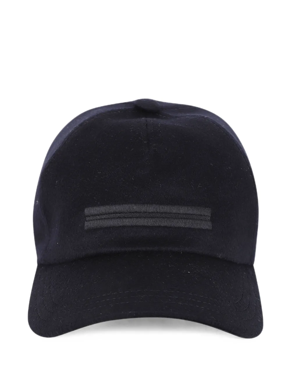 Zegna dark blue baseball cap in Oasi cashmere