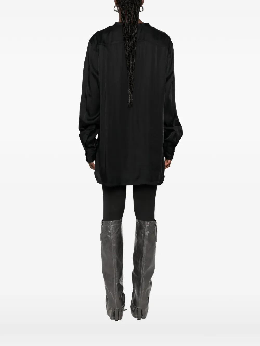 Rick Owens Larry blouse met V-hals Zwart