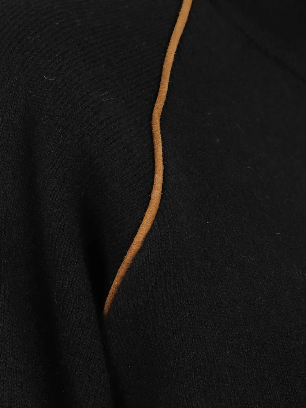 Kiton Vest met contrasterende afwerking Zwart