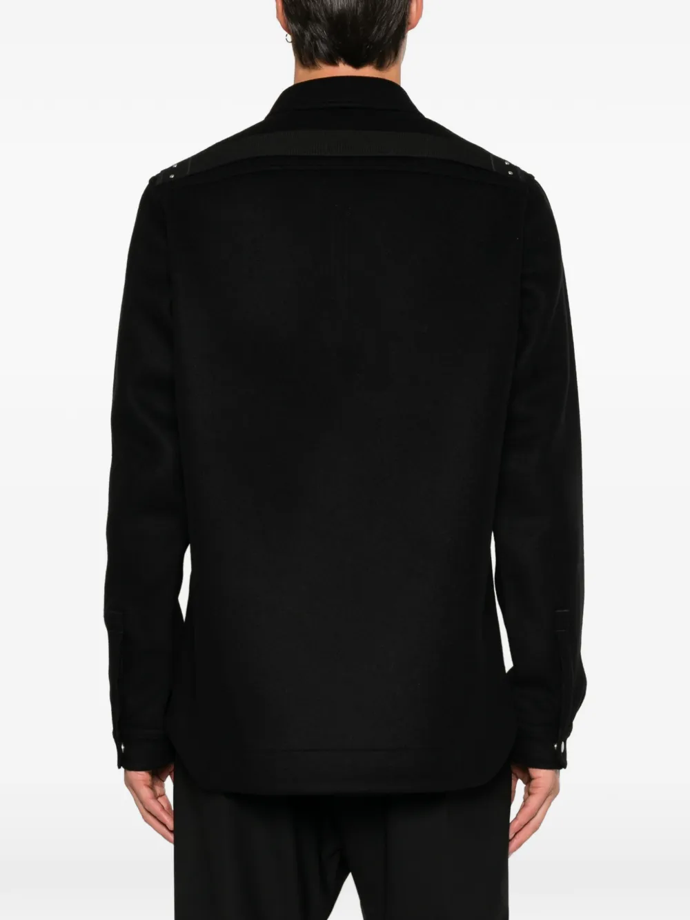 Rick Owens Shirtjack met knoopsluiting Zwart