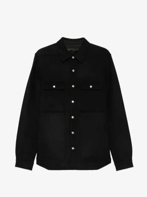 Rick Owens button-fastening shirt jacket