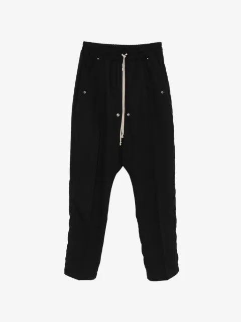 Rick Owens drawstring drop-crotch trousers