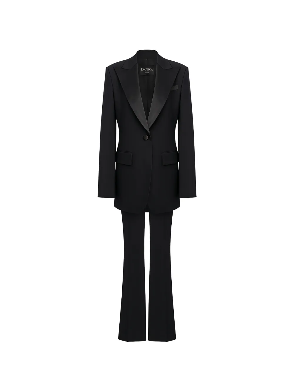 DONDUP satin-lapel tailored suit - Nero