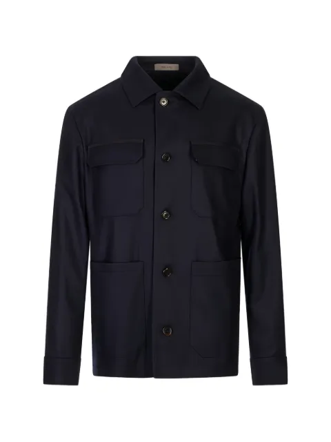 Corneliani button-up multi-pocket jacket