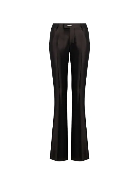 DONDUP satin-finish flared trousers